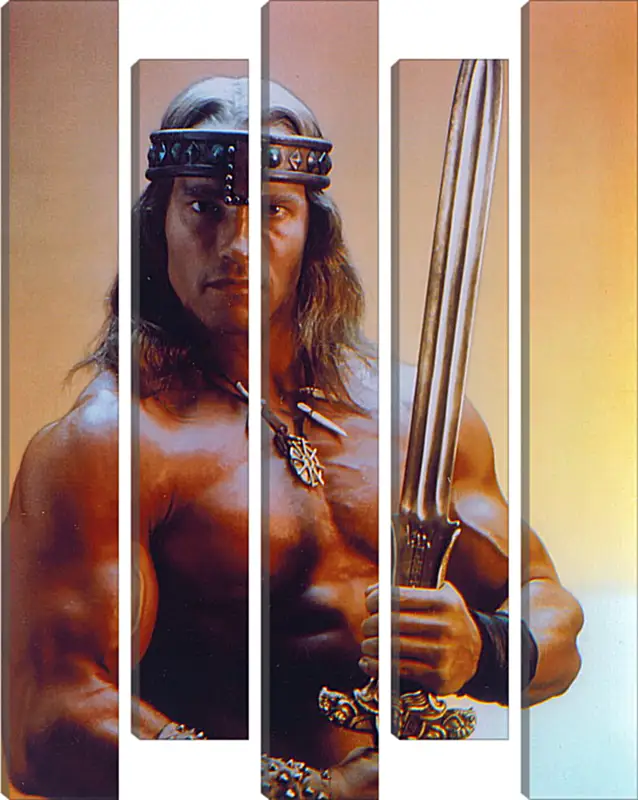 Арнольд Шварценеггер (Arnold Schwarzenegger) Арнольд Шварценеггер (Arnold Schwarzenegger)Личности<br>Модульная картина из 5 частей . Любые размеры и конфигурации на выбор. Материал печати: натуральный холст.<br>Размер: 72x90 см., 96x120 см., 119x150 см.;