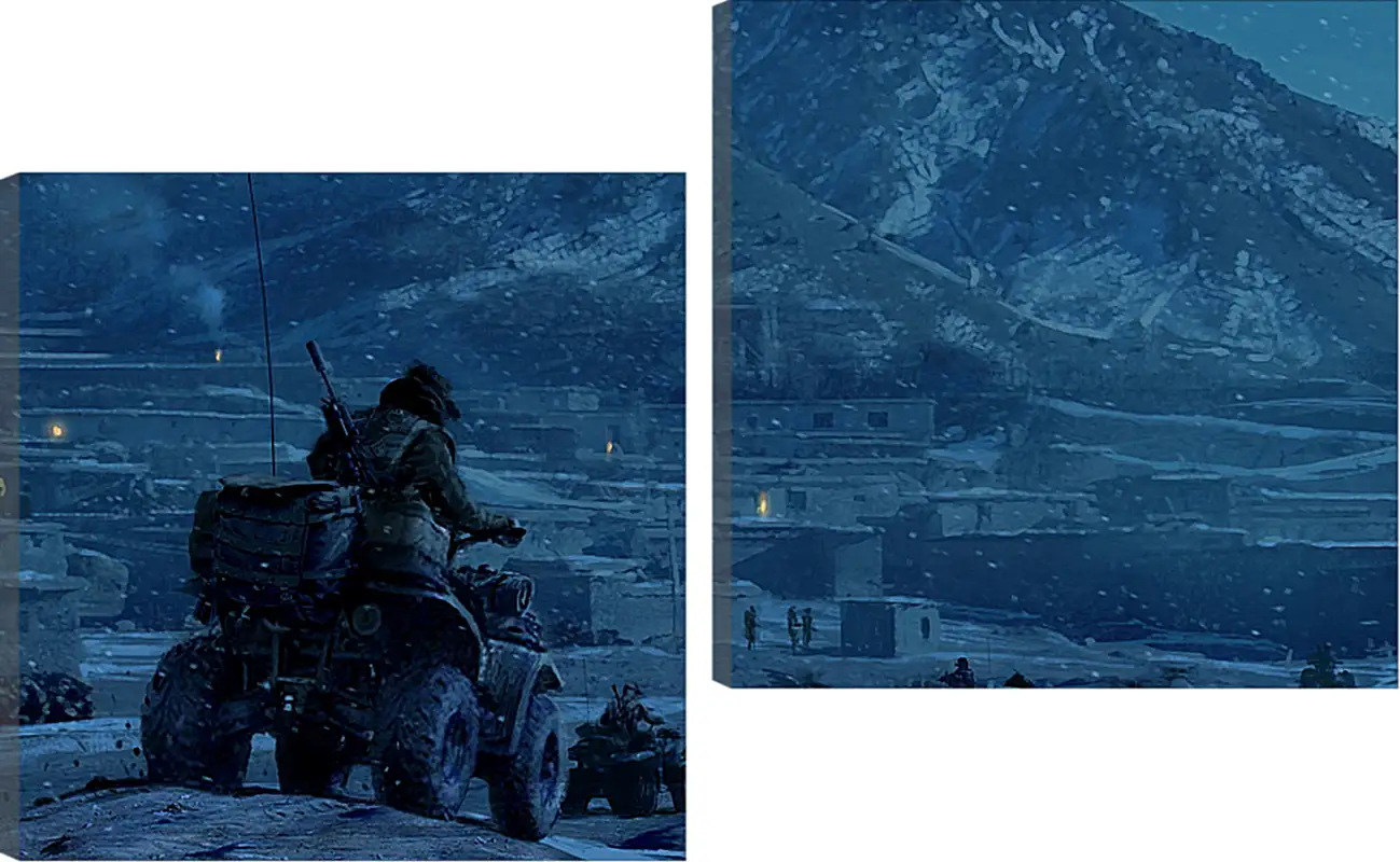 Medal Of Honor Medal Of HonorВидео игры<br>Модульная картина из 2 частей . Любые размеры и конфигурации на выбор. Материал печати: натуральный холст.<br>Размер: 90x55 см., 120x74 см., 150x92 см.;