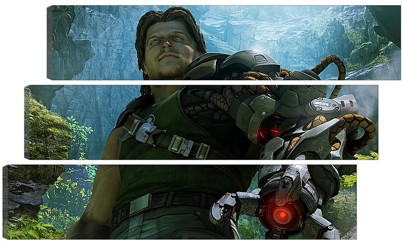 Bionic Commando Bionic CommandoВидео игры<br>Модульная картина из 3 частей . Любые размеры и конфигурации на выбор. Материал печати: натуральный холст.<br>Размер: 90x55 см., 120x74 см., 150x92 см.;