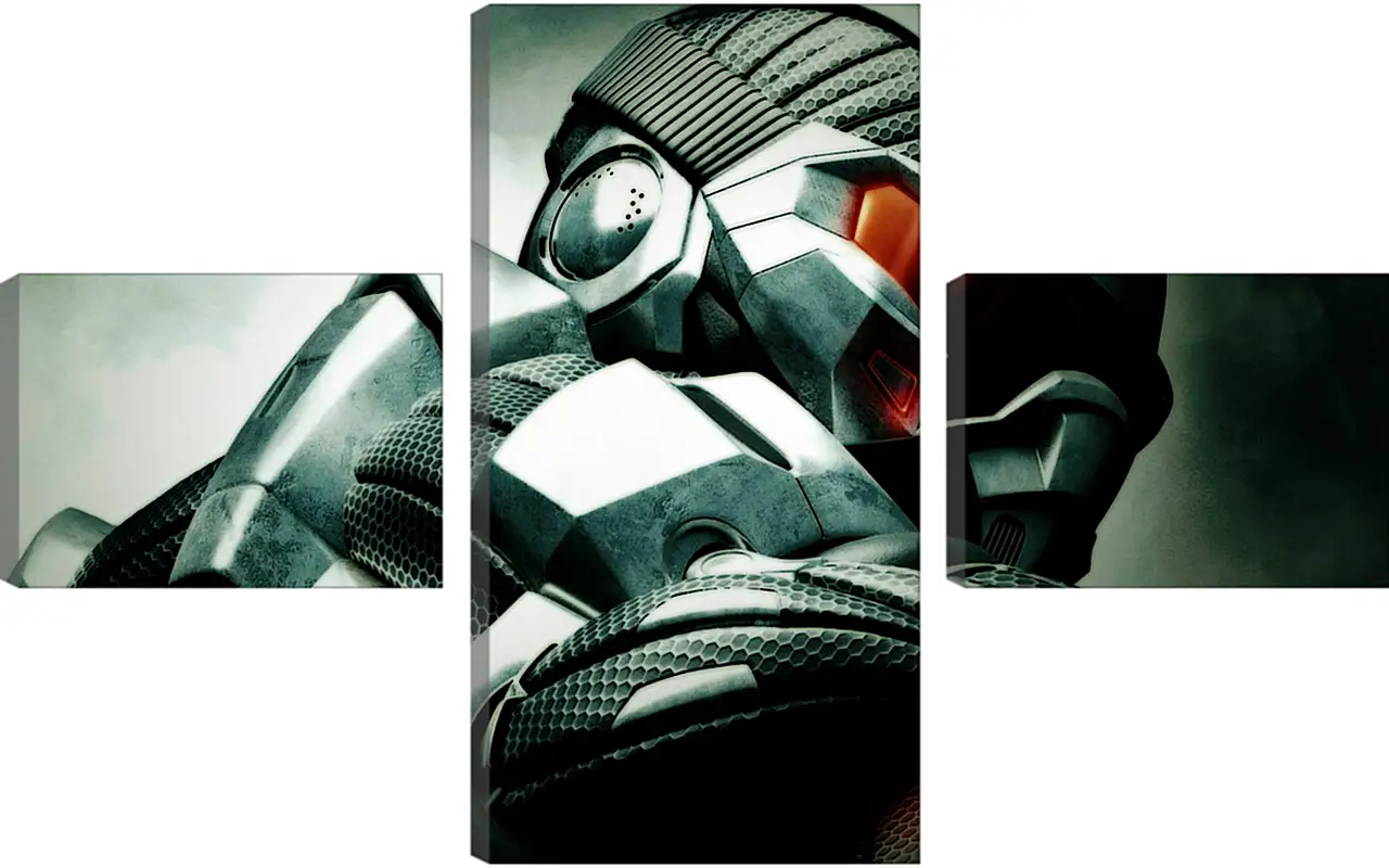 Crysis CrysisВидео игры<br>Модульная картина из 3 частей . Любые размеры и конфигурации на выбор. Материал печати: натуральный холст.<br>Размер: 90x56 см., 120x75 см., 150x94 см.;