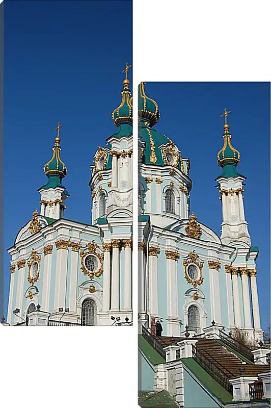 Храм ХрамГорода<br>Модульная картина из 2 частей . Любые размеры и конфигурации на выбор. Материал печати: натуральный холст.<br>Размер: 60x90 см., 80x120 см., 100x150 см.;
