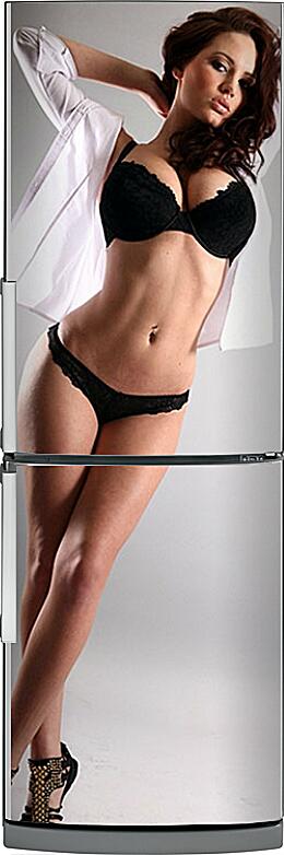 Магнитная панель на холодильник - Девушка фото-модель