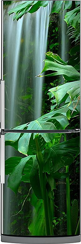Магнитная панель на холодильник - Водопад в лесу