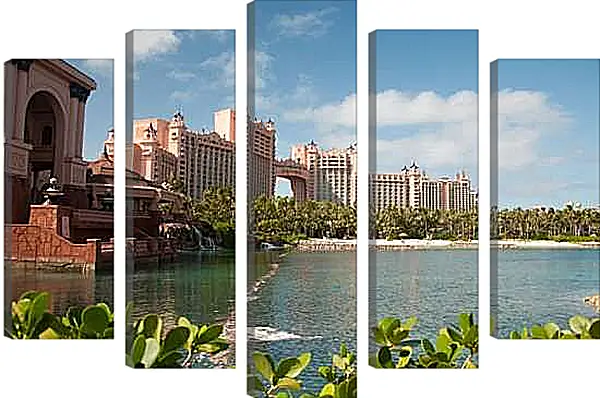 Модульная картина - Пальма Джумейра Атлантис. Дубай
