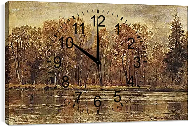 Часы картина - Золотая осень. Иван Шишкин
