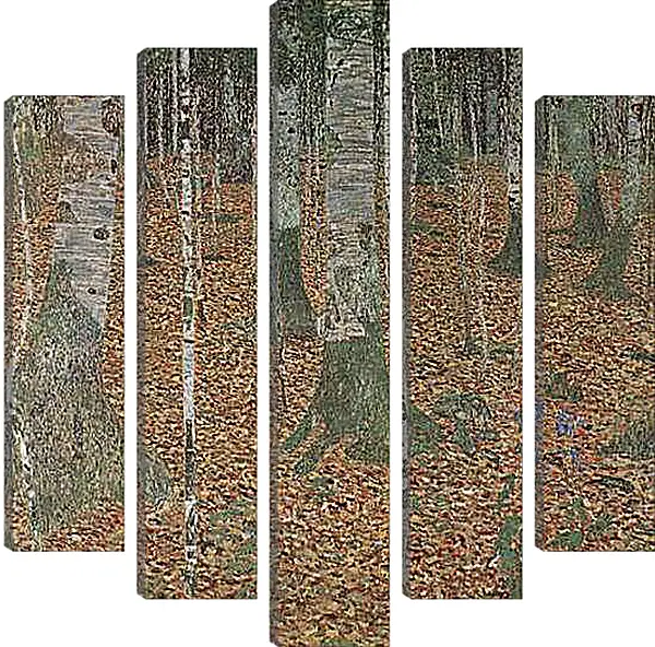 Модульная картина - Birkenwald. Густав Климт