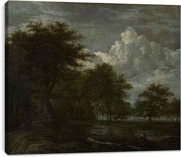 Постер на подрамнике - The Skirts of a Forest. Якоб ван Рейсдал