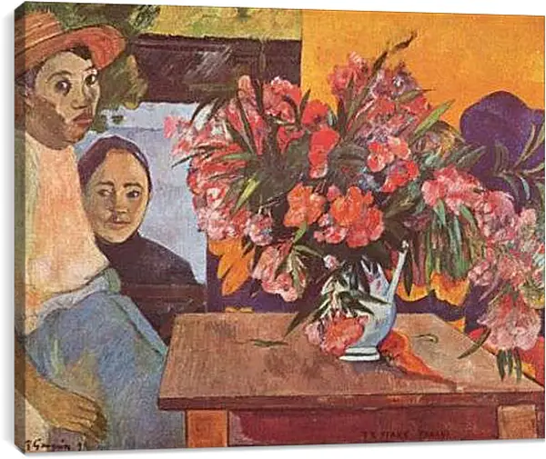 Постер на подрамнике - Les fleurs de France. Поль Гоген