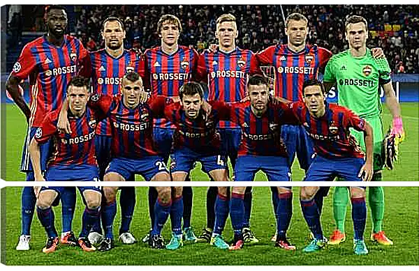 Модульная картина - Фото перед матчем. ФК ЦСКА Москва. FC CSKA Moscow