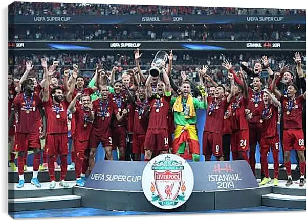 Постер на подрамнике - Победа в суперкубке. Ливерпуль. Liverpool