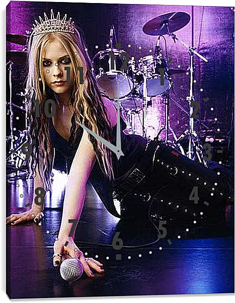 Часы картина - Avril Lavigne - Аврил Лавин
