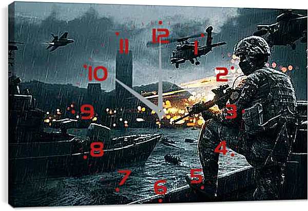 Часы картина - Battlefield 4