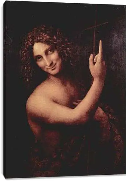 Постер на подрамнике - Иоанн Креститель (San Giovanni Battista). Леонардо да Винчи