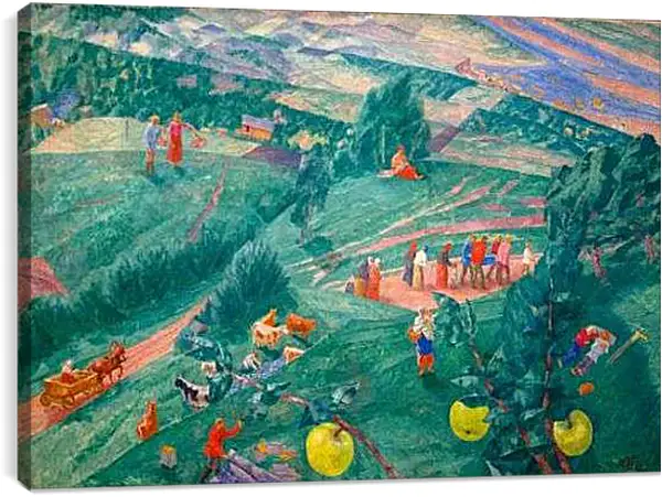 Постер на подрамнике - Полдень. Петров-Водкин