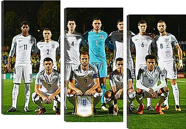 Модульная картина - Фото перед матчем сборной Англии по футболу