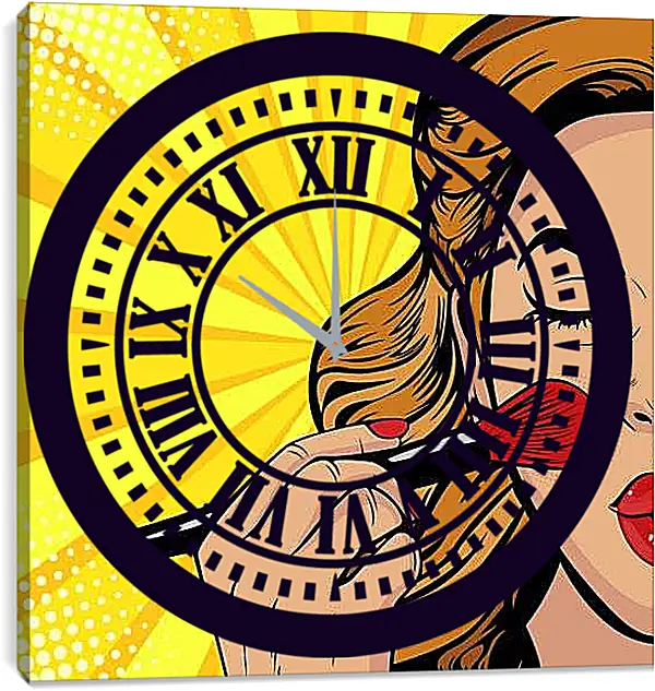 Часы картина - Макияж
