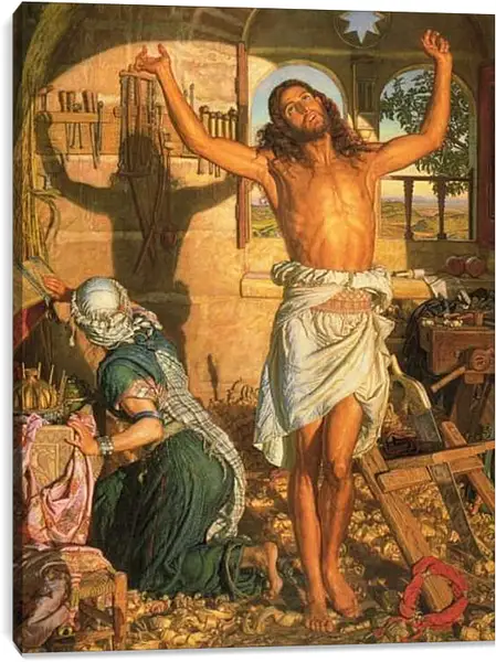 Постер на подрамнике - Тень смерти. Уильям Холман Хант