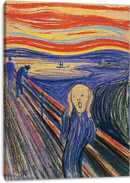 Постер на подрамнике - Skrik. Эдвард Мунк