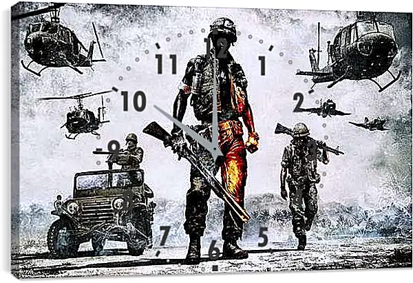 Часы картина - Battlefield: Bad Company 2