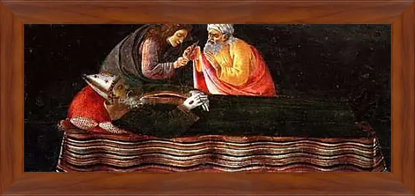Картина в раме - Predella table of the San Barnaba Altar (3) Сандро Боттичелли