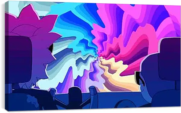 Постер на подрамнике - Рик и Морти