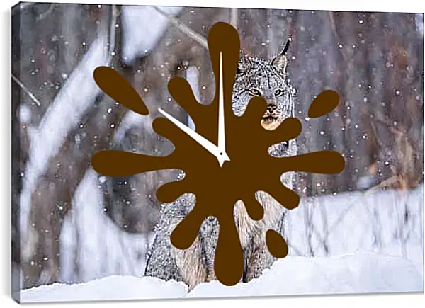 Часы картина - Рысь