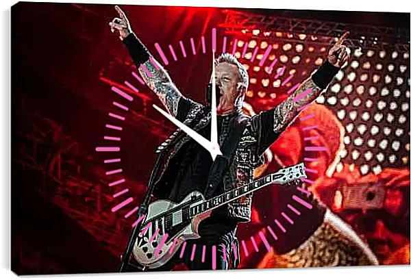 Часы картина - Металлика. Metallica