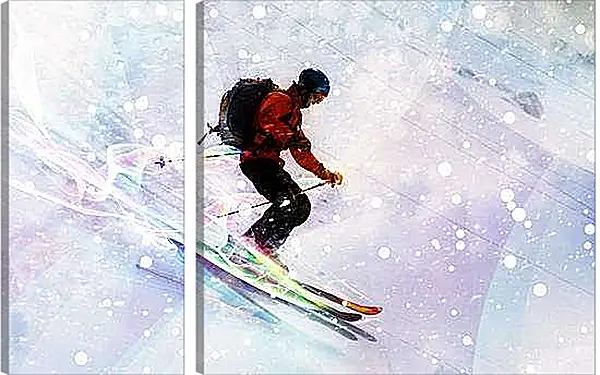 Модульная картина - Стремительно вниз