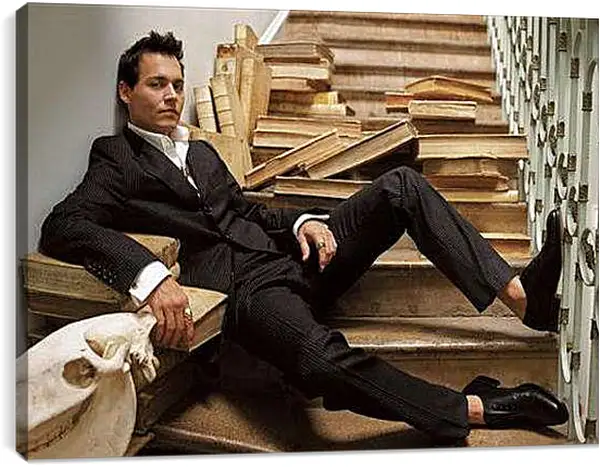 Постер на подрамнике - Johnny Depp - Джонни Депп

