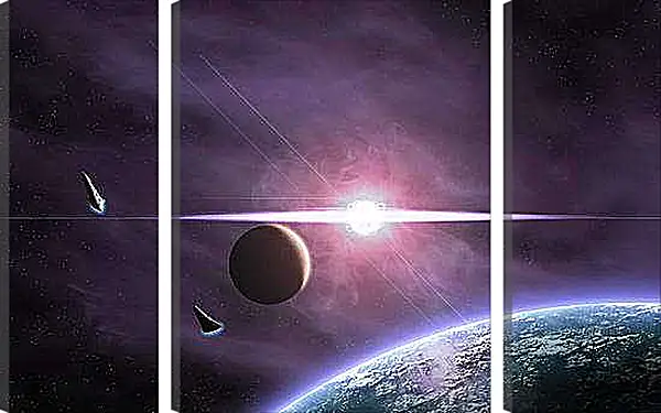 Модульная картина - Космос