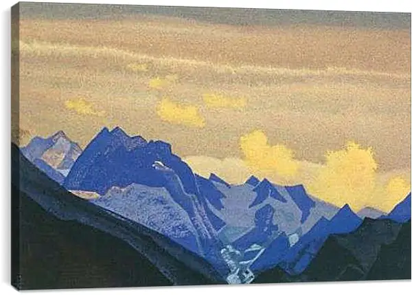 Постер на подрамнике - Ледники Гималаев. Рерих Николай