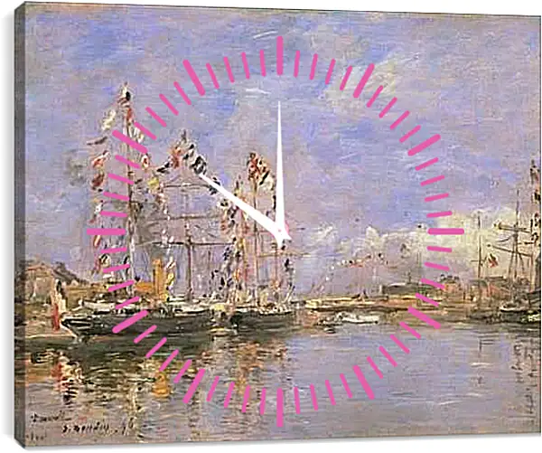 Часы картина - Deauville. Эжен Буден