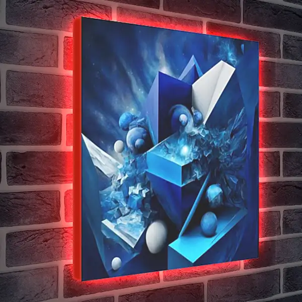 Лайтбокс световая панель - Светло Синий мир