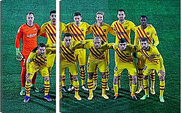 Модульная картина - Фото перед матчем ФК Барселона. FC Barcelona