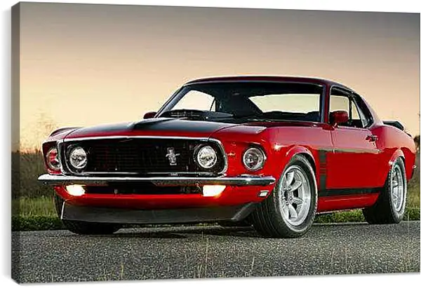 Постер на подрамнике - Ford mustang (Форд Мустанг)
