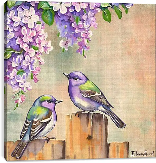 Постер на подрамнике - Birds 16