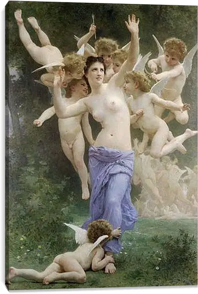 Постер на подрамнике - Le Guepier. Осиное гнездо. Адольф Вильям Бугро