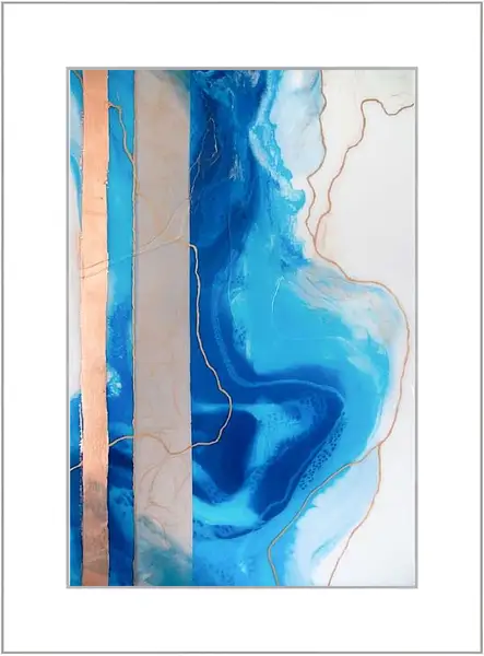 Картина в раме - Abstraction ocean4. Mari Dein