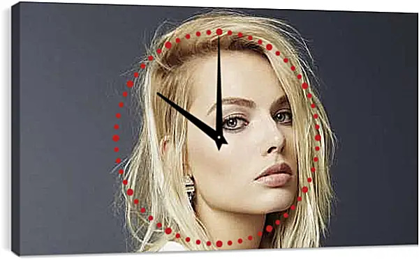 Часы картина - Марго Робби. Margot Robbie