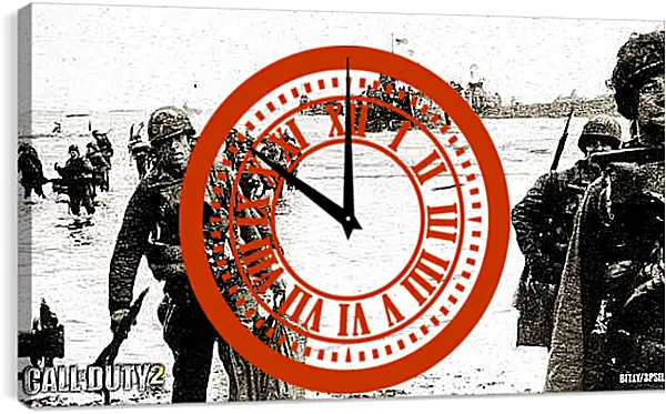 Часы картина - Call Of Duty 2