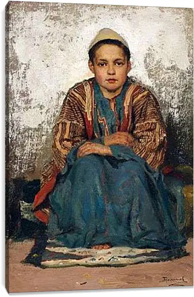 Постер на подрамнике - Мальчик из Каира. Поленов Василий