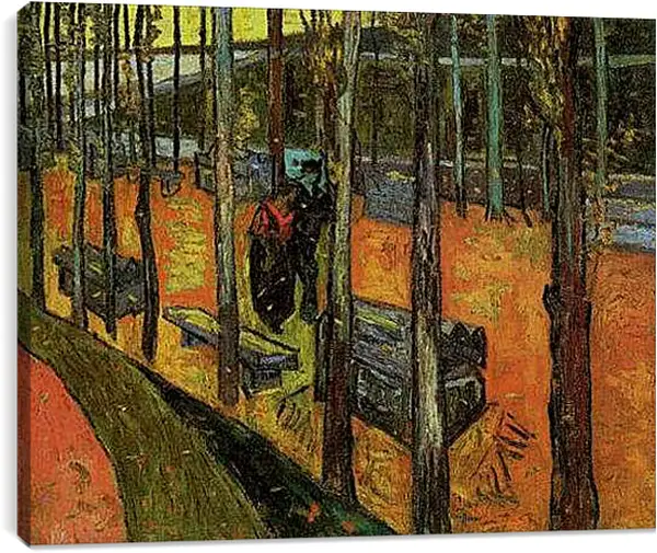 Постер на подрамнике - Les Alyscamps 2. Винсент Ван Гог