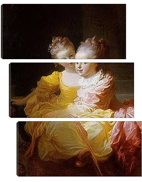 Модульная картина - Две сестры. Жан Оноре Фрагонар