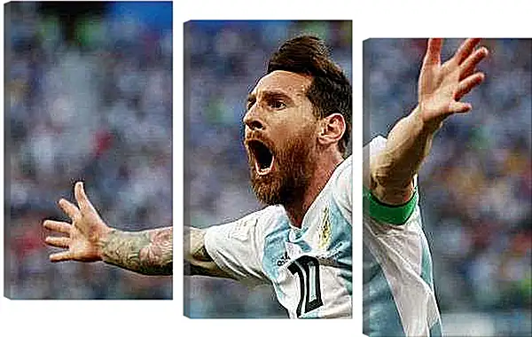 Модульная картина - Гол Лионеля Месси
