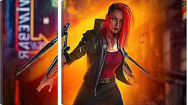 Модульная картина - Cyberpunk 2077