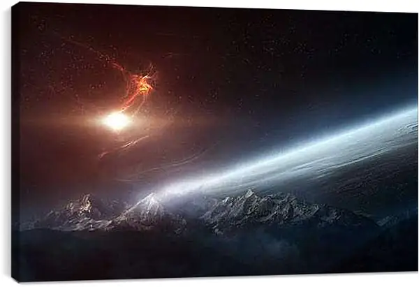 Постер на подрамнике - Космос