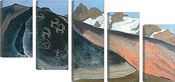 Модульная картина - Камни лахула. Рерих Николай