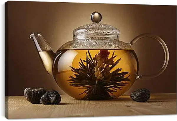 Постер на подрамнике - Чай, чайник. Чайное волшебство.