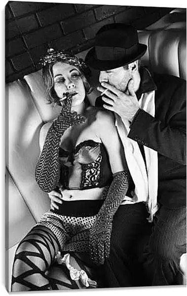 Постер на подрамнике - За сигареткой