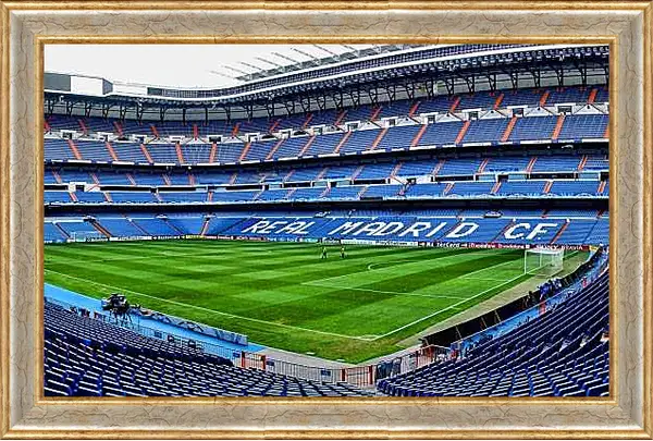Картина в раме - Стадион Сантьяго Бернабеу. Реал Мадрид